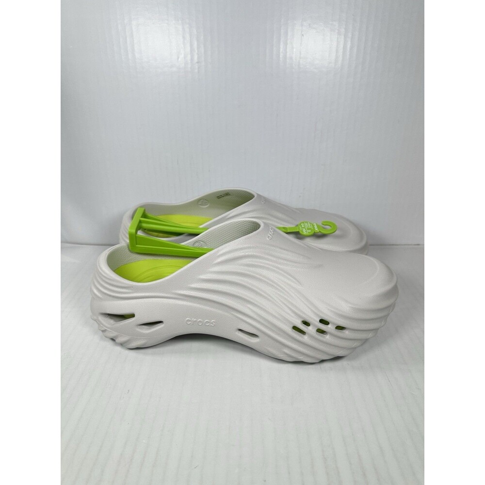 Size 10 Crocs Echo Wave Atmosphere/Lime Punch Mens Shoe 210521-1FT NEW